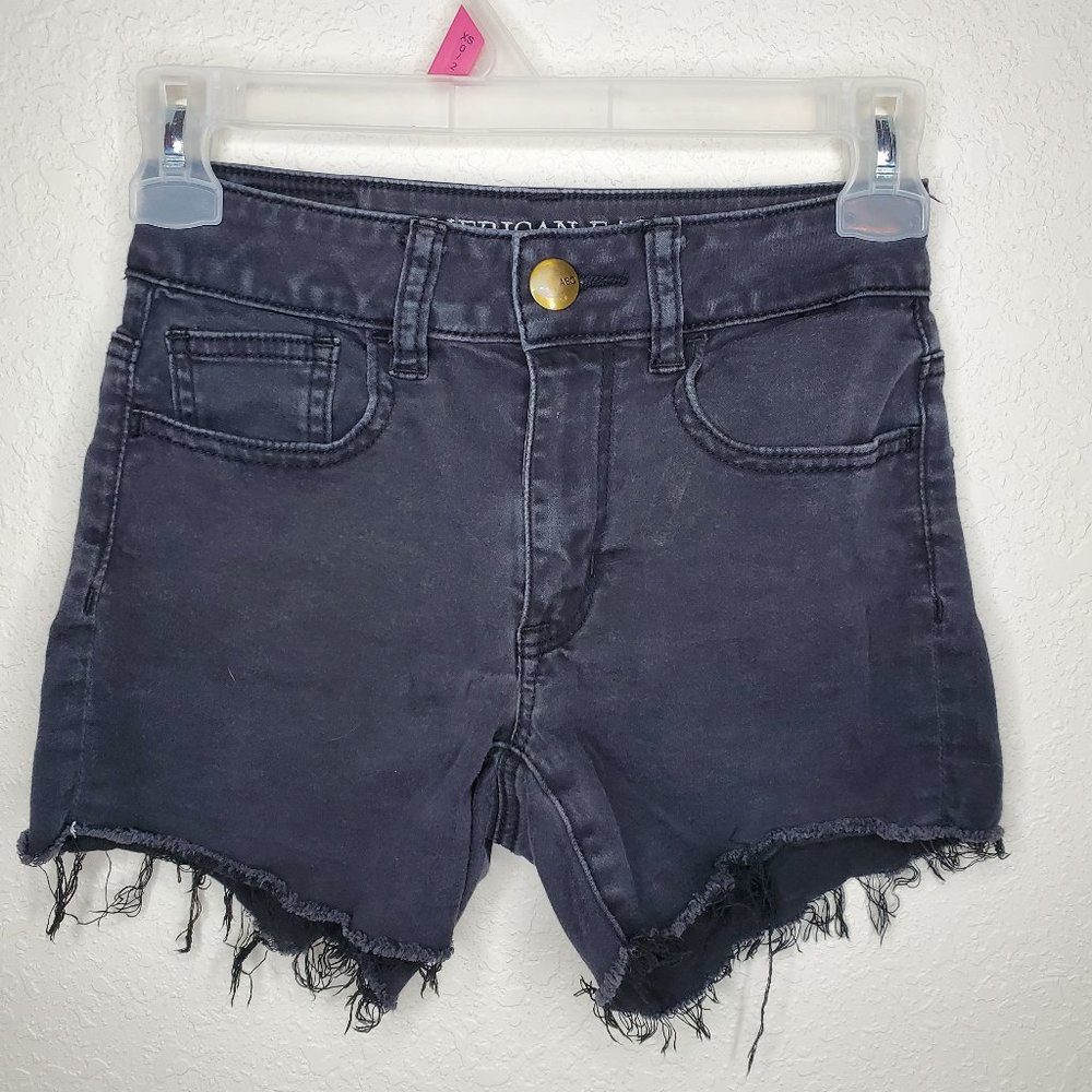 American Eagle Outfitters Black Denim Shorts